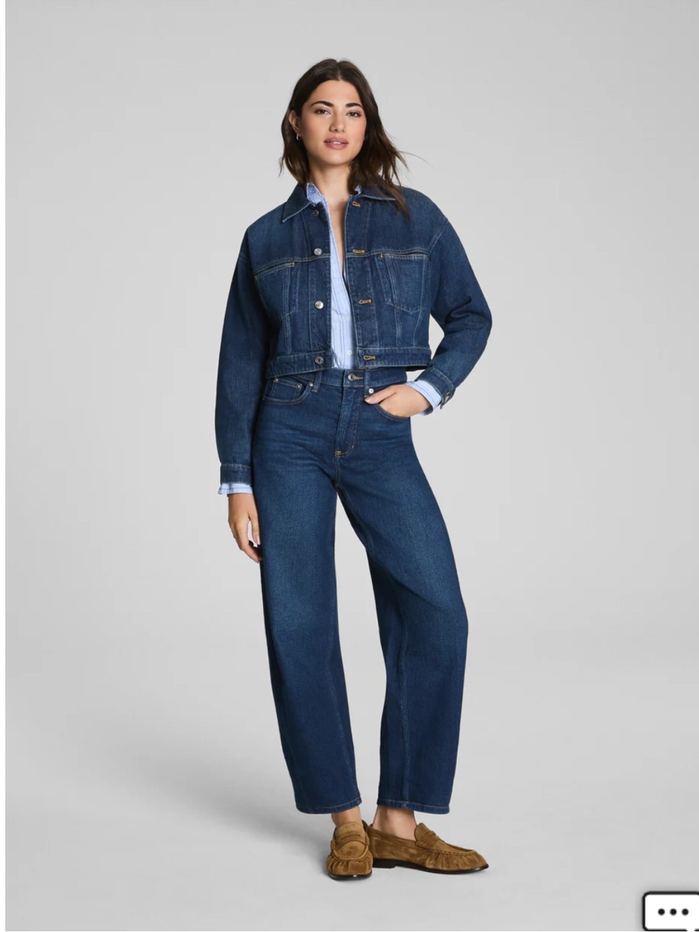SPANX Barrel Leg Denim Jeans- Large
